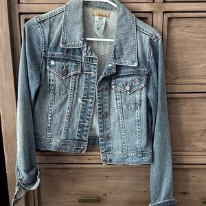 See Thru Soul Light Blue Denim Jacket